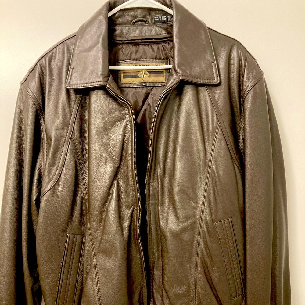 Members Only vintage original Men's leather jacket